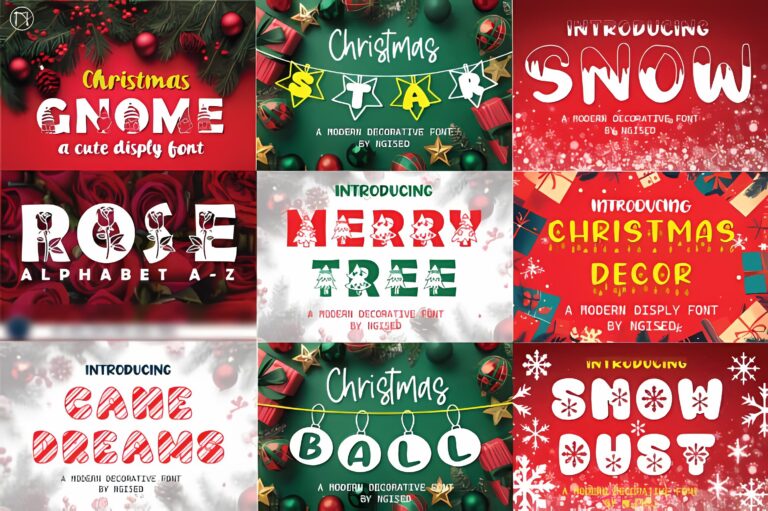 10 Festive Christmas Fonts to Make Your Holidays Shine | Creative Fabrica Picks