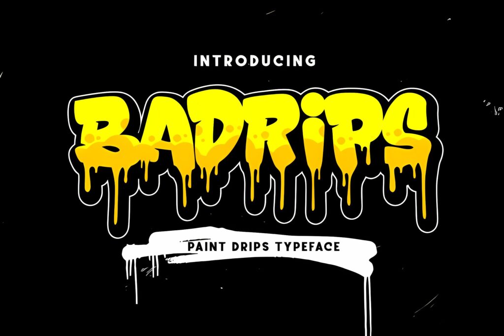 Badrips Font - Premium Graffiti Fonts 2026