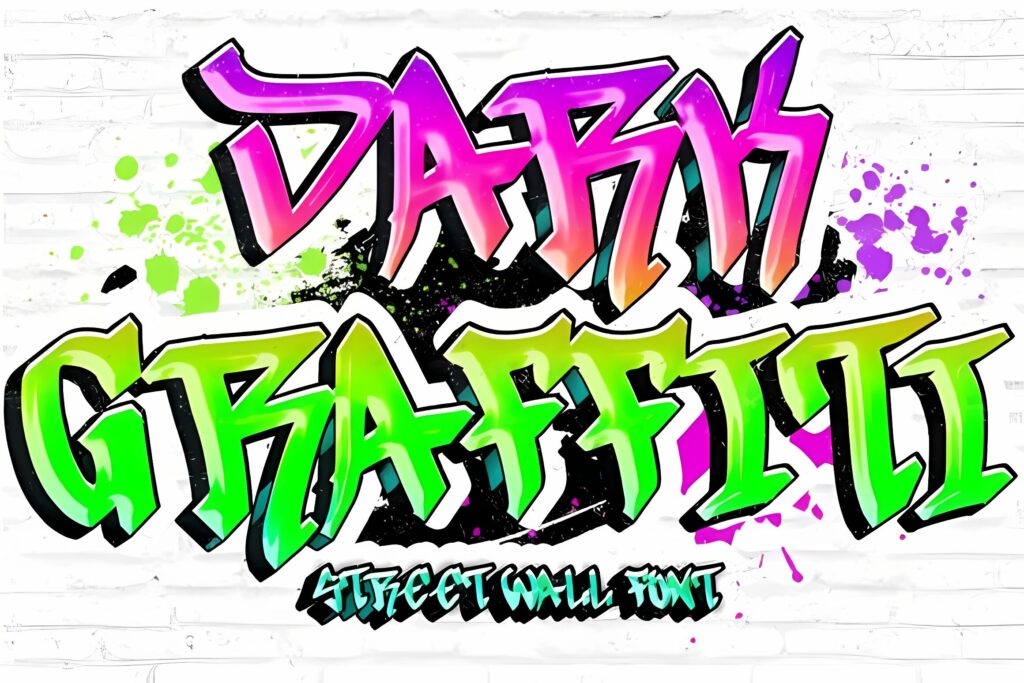 Dark Graffiti Blackletter Font - Premium Graffiti Fonts 2026