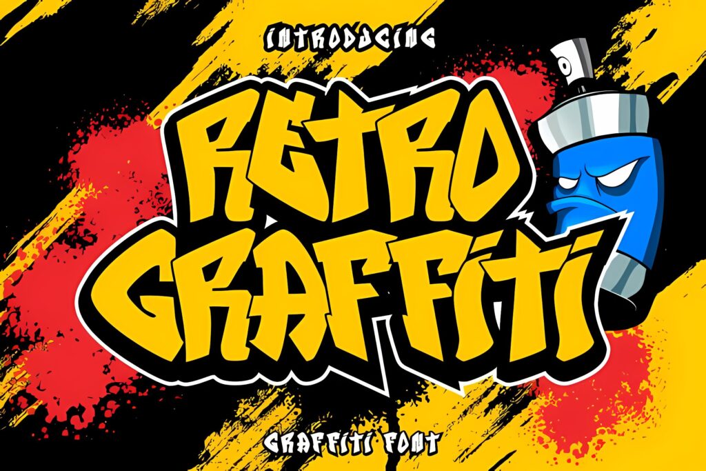 Retro Graffiti Display Font - Premium Graffiti Fonts 2026