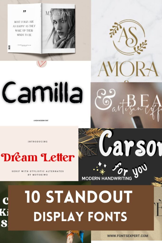 10 Standout Display Fonts 