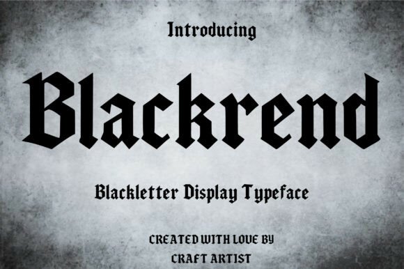 Blackrend Blackletter Font