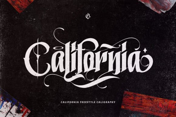 California Style Blackletter Font