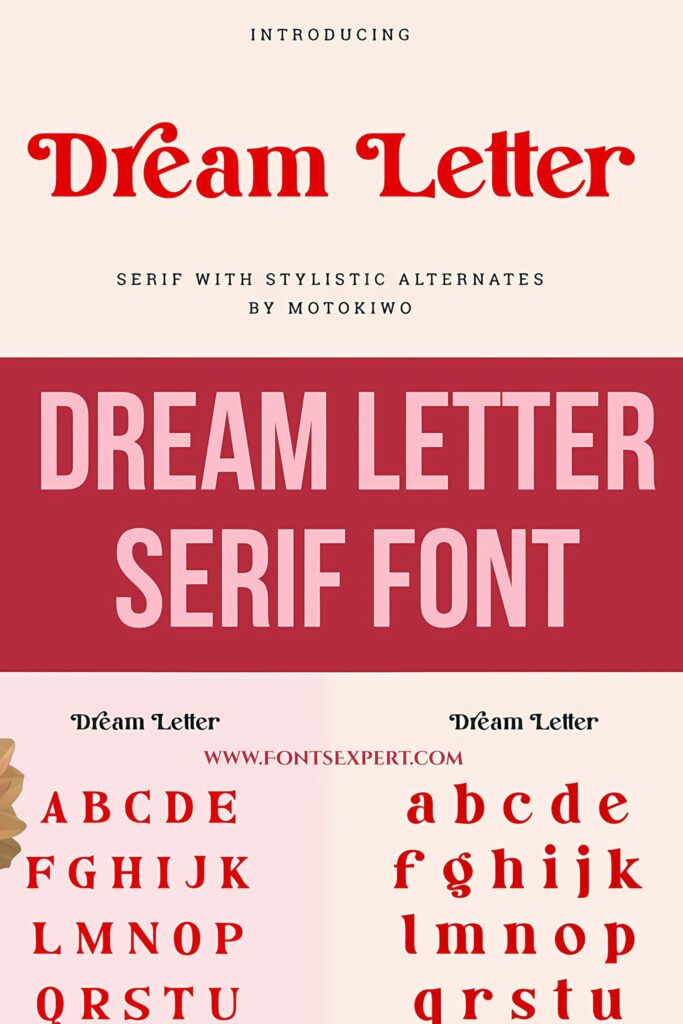 Dream Letter Display Serif Font