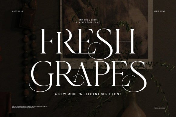 Fresh Grapes Serif Font