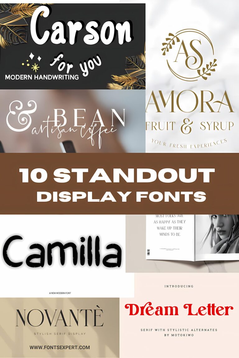 10 Standout Display Fonts to Transform Logos and Brand Identity