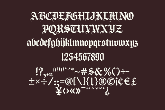 Highborne Blackletter Font
