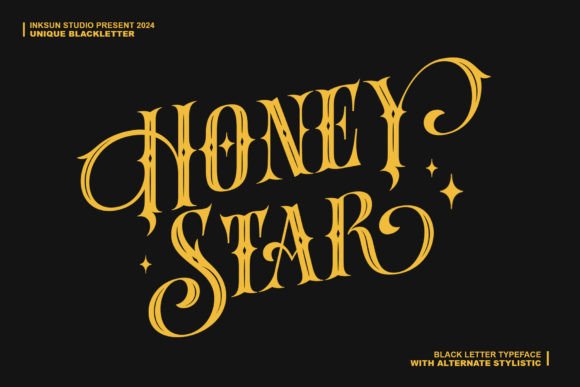 Honey Star Blackletter Font
