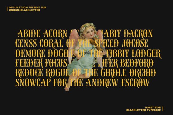 Honey Star Blackletter Font