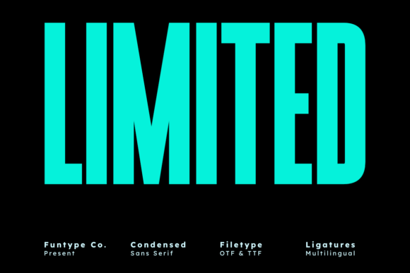 Limited Sans Serif Font
