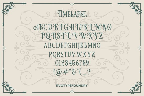 Timelapse Blackletter Font