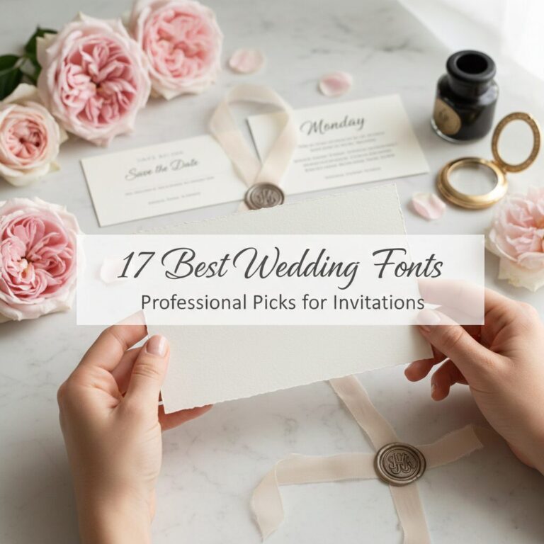17 Best Wedding Fonts: Professional Picks for Invitations