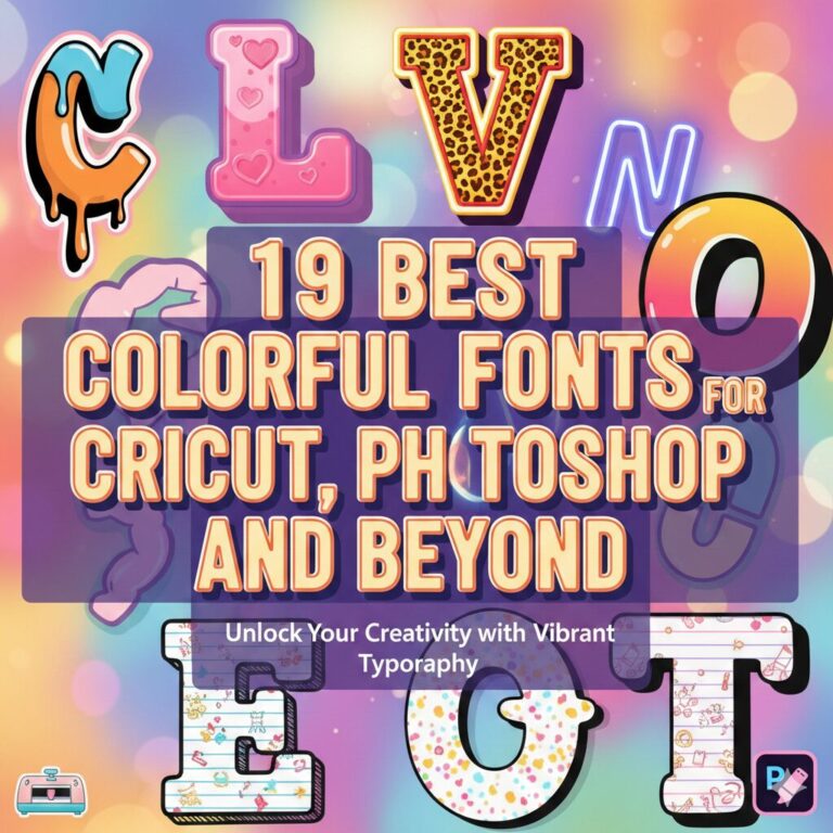 19 Best Colorful Fonts for Cricut, Photoshop, and Beyond