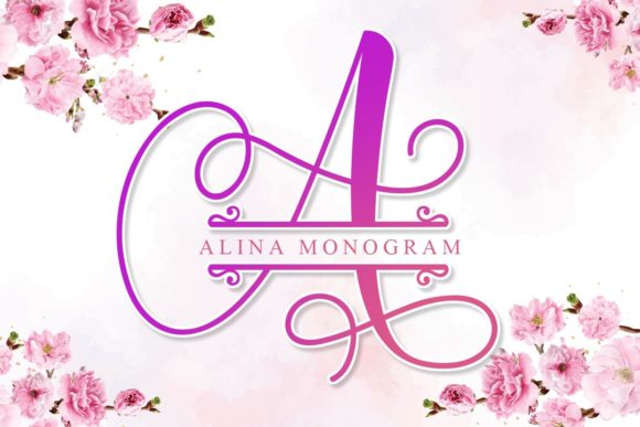 Alina Monogram Wedding Font