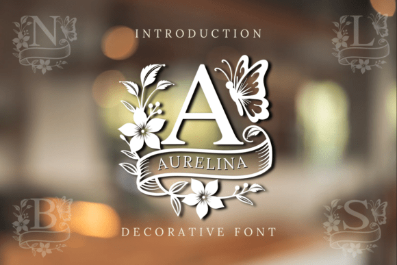Aurelina Monogram Decorative Font