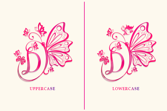 Butterfly Monogram Decorative Font