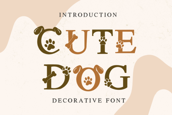 Cute Dog Decorative Font
