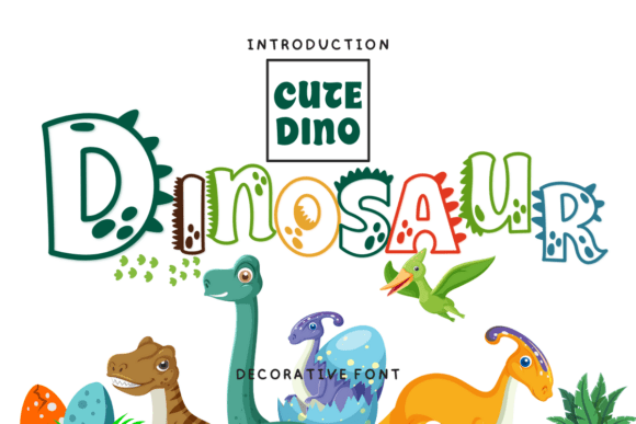 Dinosaur Decorative Font