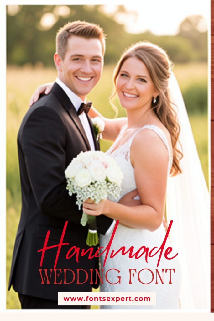 Handmade Wedding Font