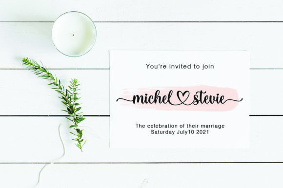 Joseph Sophia Wedding Font