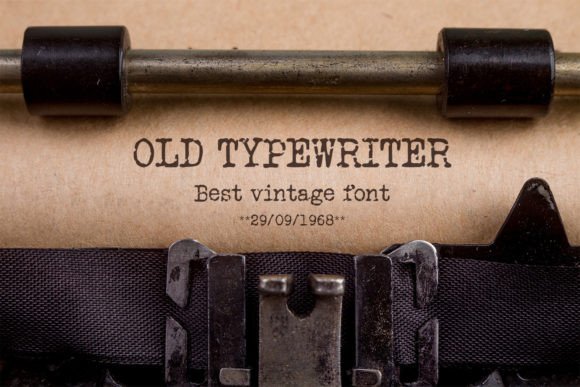 Old Typewriter Slab Serif Font