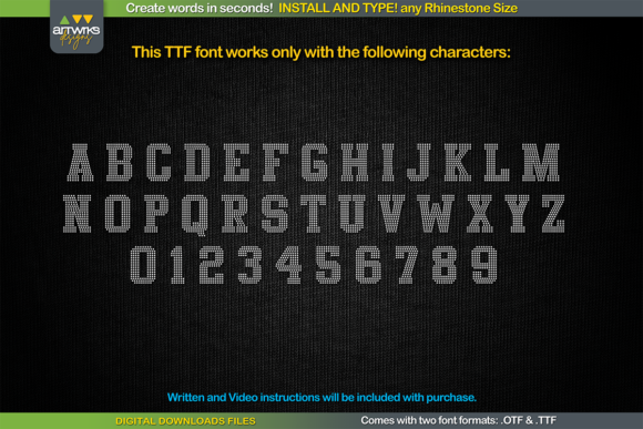 Atletico TTF RHINESTONE Template Slab Serif Font