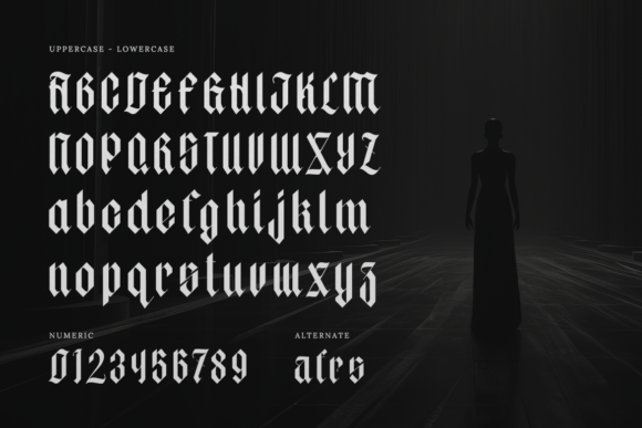 Sharp Shadow Blackletter Font