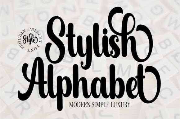 Stylish Alphabet Wedding Font