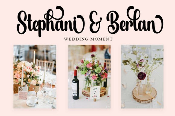 Stylish Alphabet Wedding Font