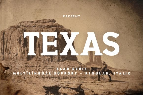 Texas Slab Serif Font