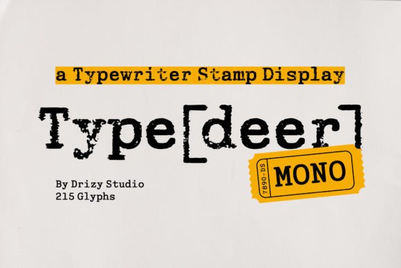 Typedeer Mono Slab Serif Font