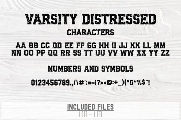 Varsity Distressed Slab Serif Font