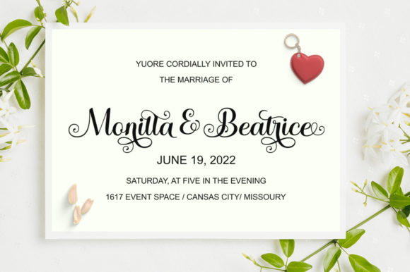 Winterday Wedding Font