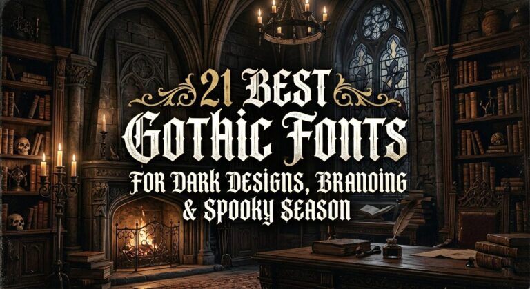 21 Best Gothic Fonts for Dark Designs, Branding & Spooky Season