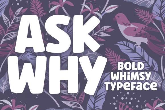 Ask Why Display Font