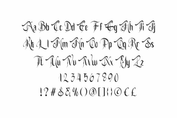 Black Jaguar Blackletter Font