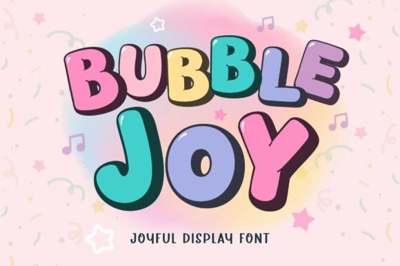 Bubble Joy Display Font