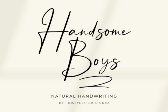 Handsome Boys Wedding Font