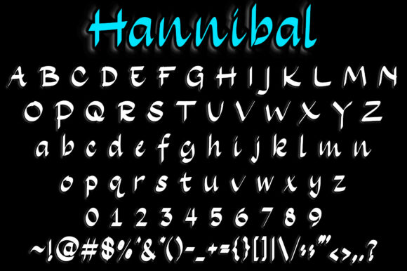 Hannibal Wedding Font