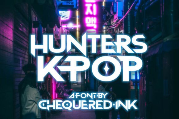 Hunters K-pop Display Font