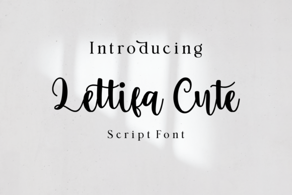 Lettifa Cute Wedding Font