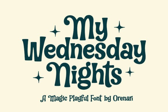 My Wednesday Night Display Font