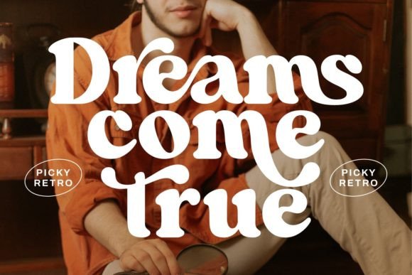 Picky Retro Display Font