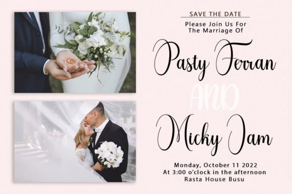 Romance History Wedding Font