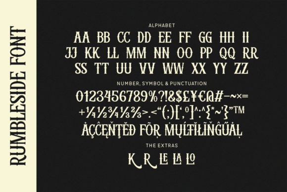 Rumbleside Blackletter Font