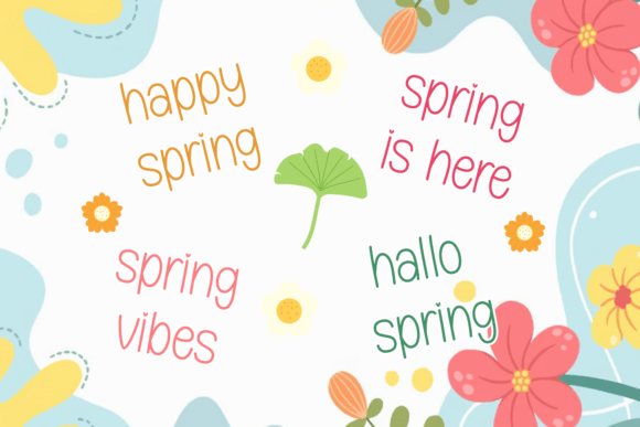 Spring Funny Wedding Font