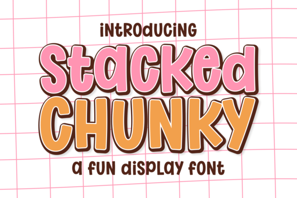 Stacked Chunky Display Font