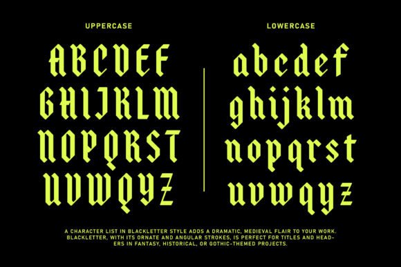 Stackwin Blackletter Font