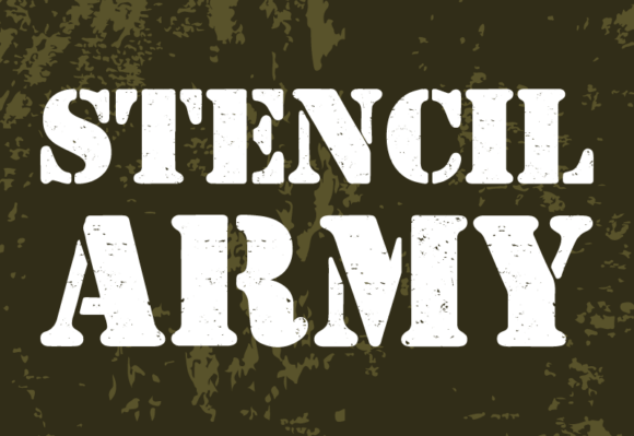 Stencil Army Sans Serif Font
