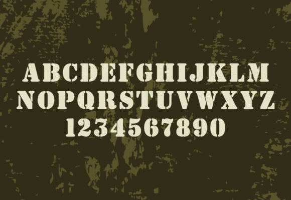 Stencil Army Sans Serif Font